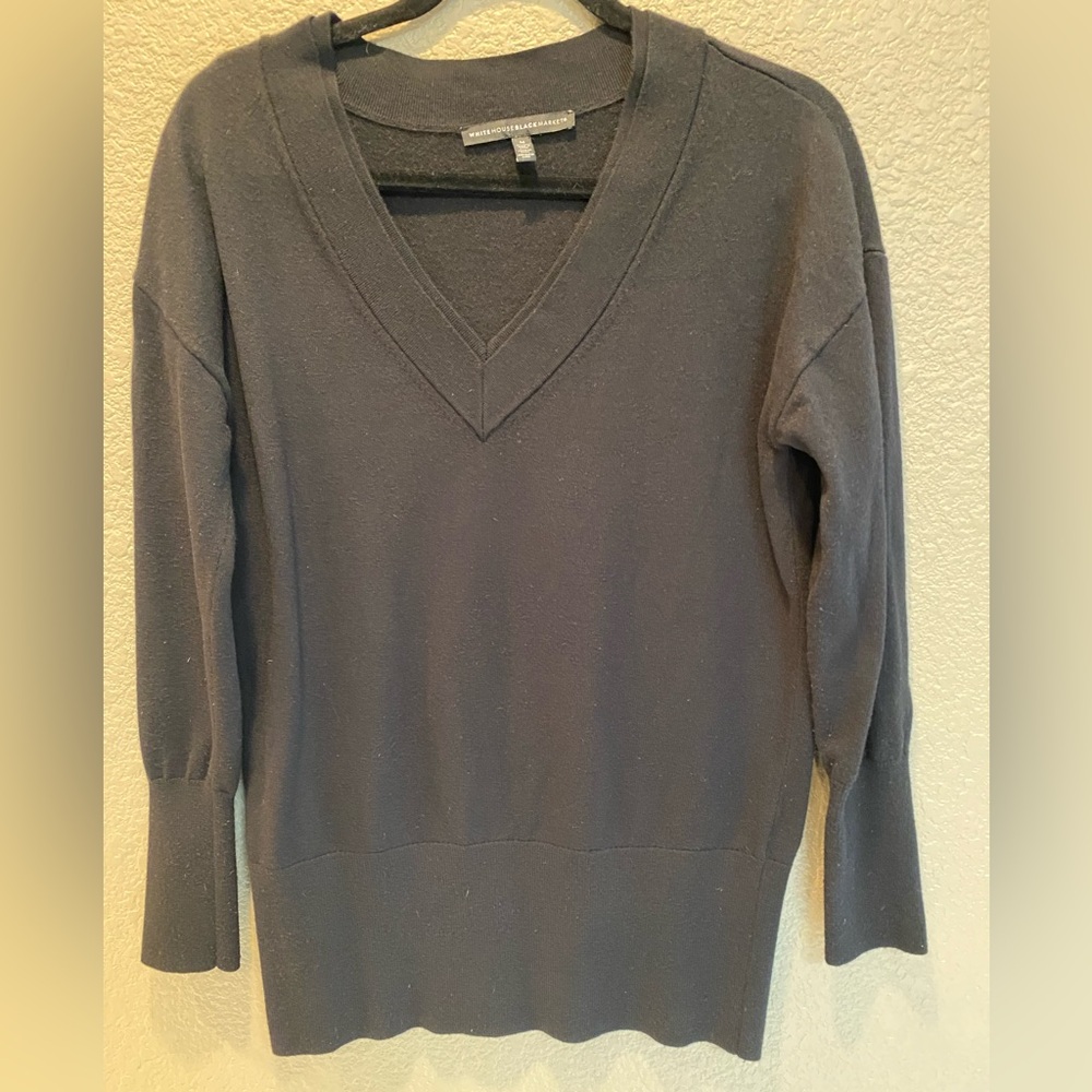 White House Black Market blackV-Neck Sweater